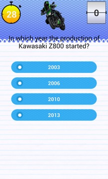 Quiz for Kawasaki Z800 Fans游戲截圖3