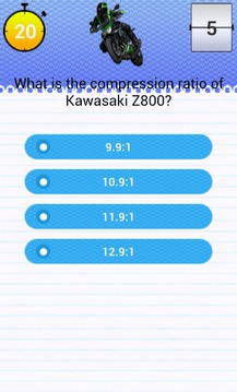 Quiz for Kawasaki Z800 Fans游戲截圖2