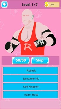 Wrestler Wrestling Quiz - Knockout Gametime 2k18游戲截圖2