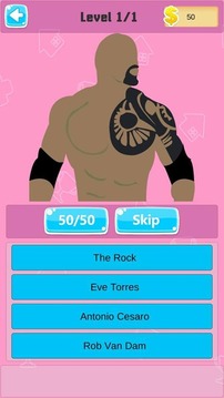 Wrestler Wrestling Quiz - Knockout Gametime 2k18游戲截圖4