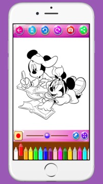 Mickey and Minnie Mouse Coloring Game For Children游戲截圖5