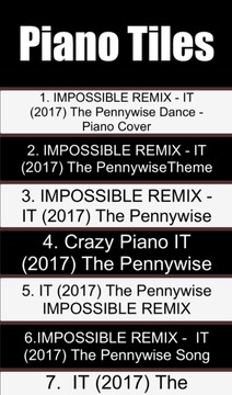 Pennywise Piano Tiles游戏截图1