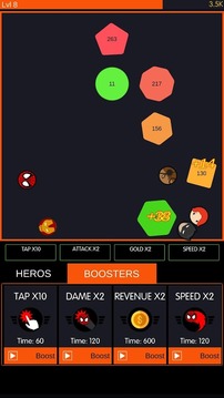 Idle Balls Super Heroes游戲截圖1