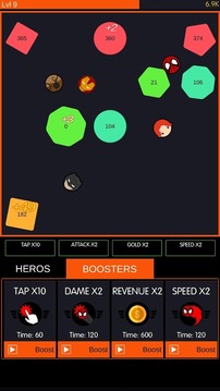 Idle Balls Super Heroes游戲截圖2