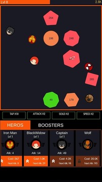 Idle Balls Super Heroes游戲截圖3