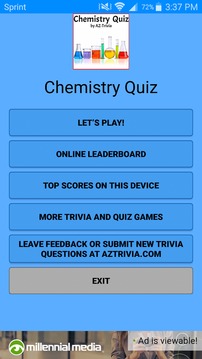 Chemistry Quiz游戲截圖3