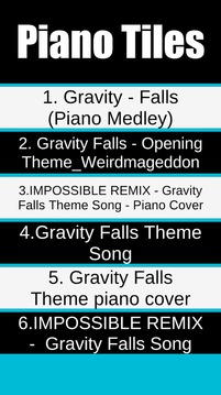 Gravity Falls Piano Tiles游戲截圖1