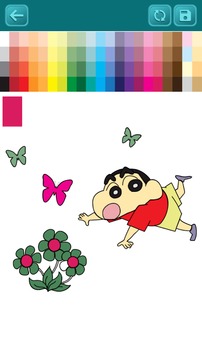 Coloring Book Shinchan For Kids游戲截圖1