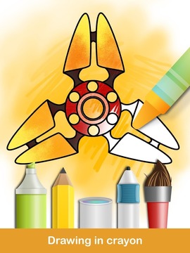 Fidget Spinner Coloring Books游戲截圖5