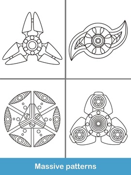 Fidget Spinner Coloring Books游戲截圖2