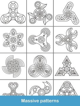 Fidget Spinner Coloring Books游戲截圖1