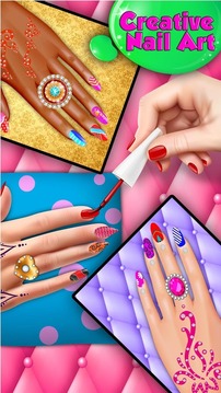Nail Shiny Art Design Stylist: Glowing Colors游戲截圖1