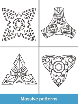Fidget Spinner Coloring Books游戲截圖4