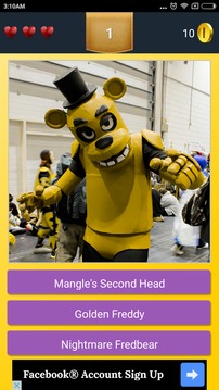 Cosplay Quiz for FNAF游戲截圖1