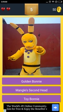 Cosplay Quiz for FNAF游戲截圖4