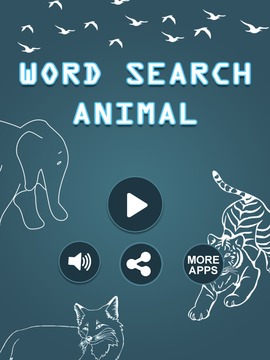 Word Search: Animal游戲截圖1