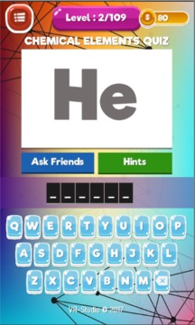 Chemistry Game : Chemical Elements Quiz游戲截圖3