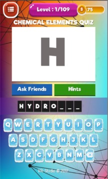 Chemistry Game : Chemical Elements Quiz游戲截圖4
