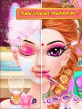 Indian Makeup and Dressup游戲截圖1