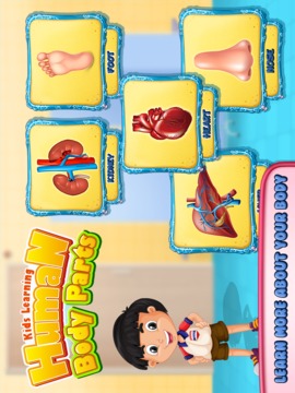 Kids Human Body Parts: Learning Game游戲截圖4