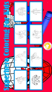 Superhero Coloring For Kids游戲截圖3