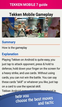 Tekken mobile guide 2018游戲截圖3