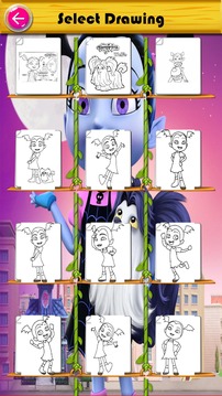 coloring vampirina ballerina vee游戲截圖4