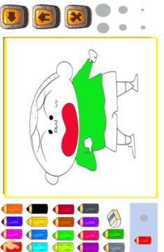 Chinchan Coloring Paintting Drawing Book Game游戏截图5