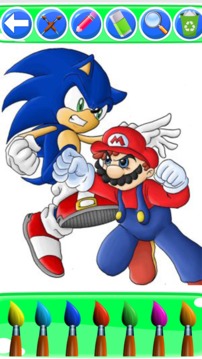 coloring sonic dach game for fans游戲截圖3