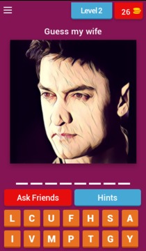 Bollywood couples trivia quiz game *游戲截圖3
