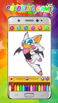 coloring sonic dach game for fans游戲截圖2
