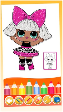 coloring surprise of dolls princesses fans游戲截圖2
