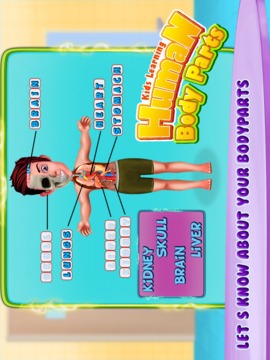 Kids Human Body Parts: Learning Game游戲截圖5