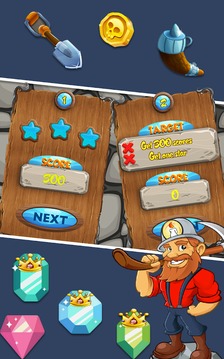 Miner Tycoon Gems: idle Match 3游戲截圖1