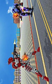 US Police Jet Car Robot Transform Wars游戲截圖2