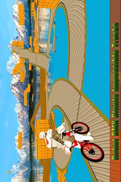 不可能的bmx機器人自行車垂直坡道游戲截圖2