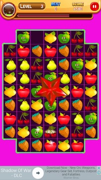 Fruit Mania - Match 3 Game游戲截圖1