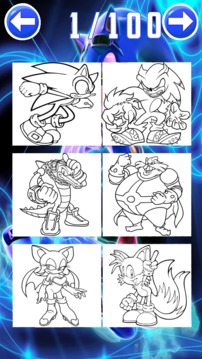 coloring sonic dach game for fans游戲截圖4