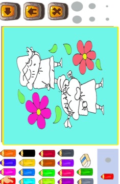 Chinchan Coloring Paintting Drawing Book Game游戏截图2