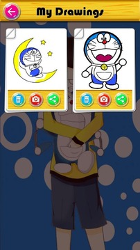 Coloring Pages for Doramon & Nobita游戲截圖5