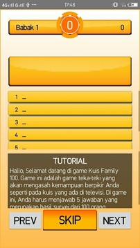 Kuis Survey Family 100 GTV游戲截圖1