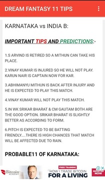 Fantasy Cricket - Dream 11 Tips游戲截圖5
