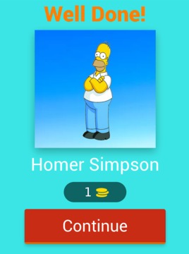 GUESS THE SIMPSONS CHARACTERS游戏截图3