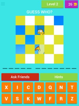 GUESS THE SIMPSONS CHARACTERS游戏截图2