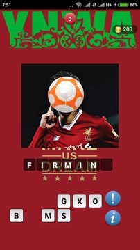 Guess The Football - Liverpool Player游戲截圖3