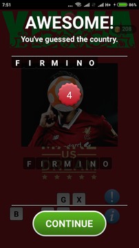 Guess The Football - Liverpool Player游戲截圖2