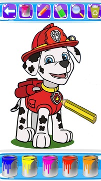 coloring paww patrol for fans游戲截圖1