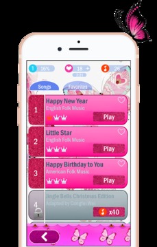 Mariposa Piano Tiles 2018游戲截圖1