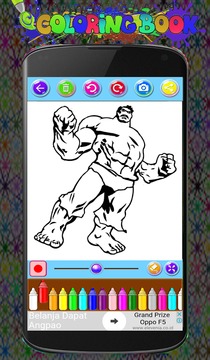 Hulk Coloring Game The Incredible Super Heroes游戲截圖1