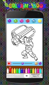 Hulk Coloring Game The Incredible Super Heroes游戲截圖2